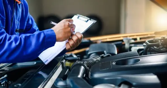 automotive worker at work